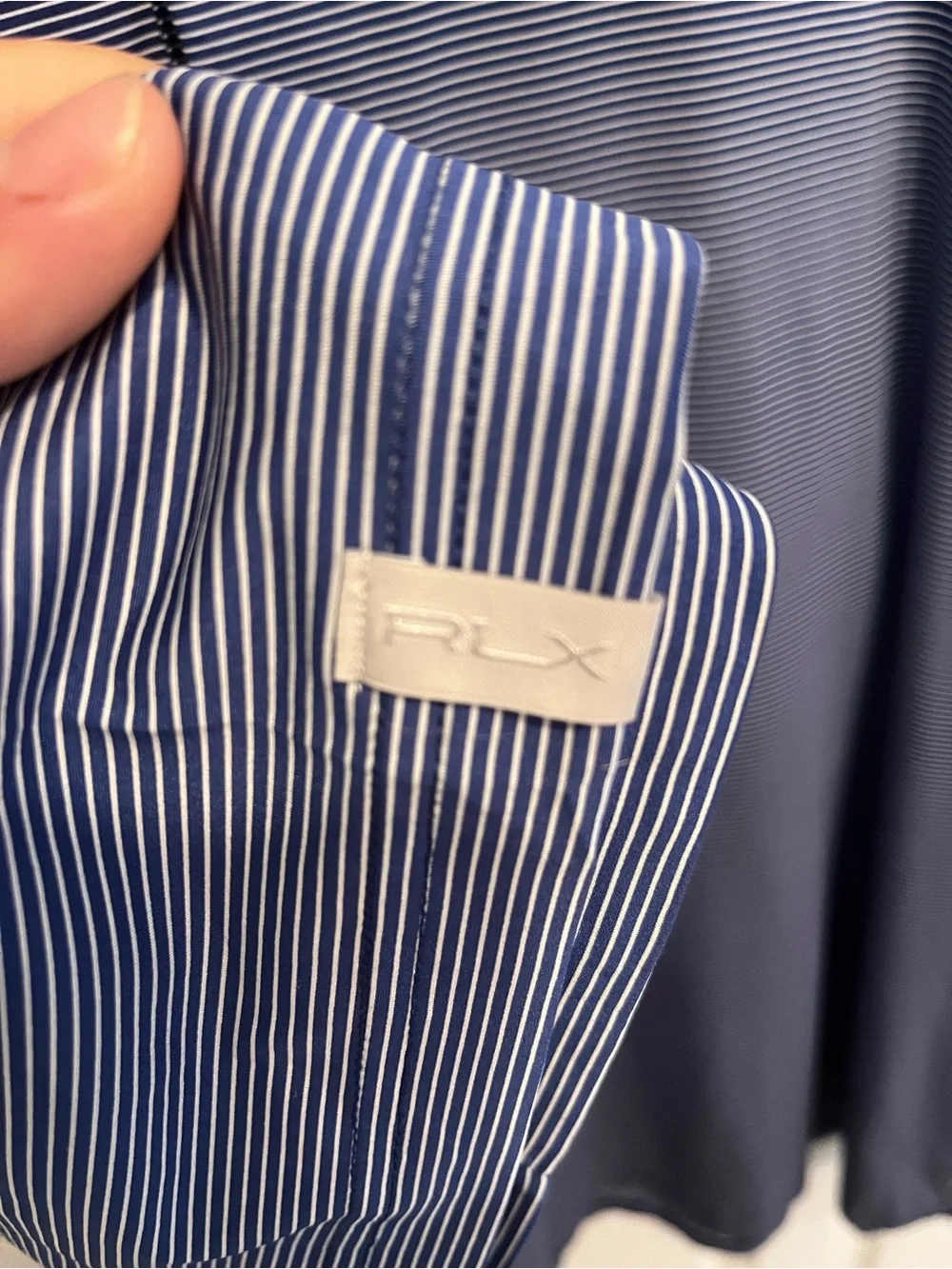 RLX Ralph Lauren Men's Blue Striped Golf Polo 2XL